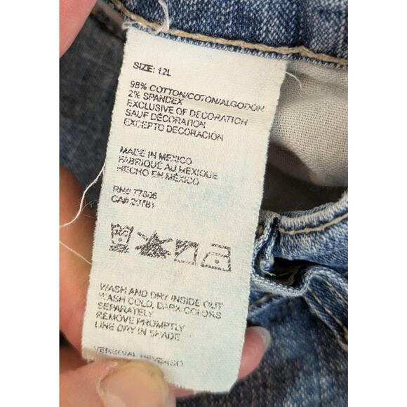 Vintage Tommy Hilfiger Y2K Low Rise Flare Jeans Size 12 Long Medium Wash - Picture 5 of 9